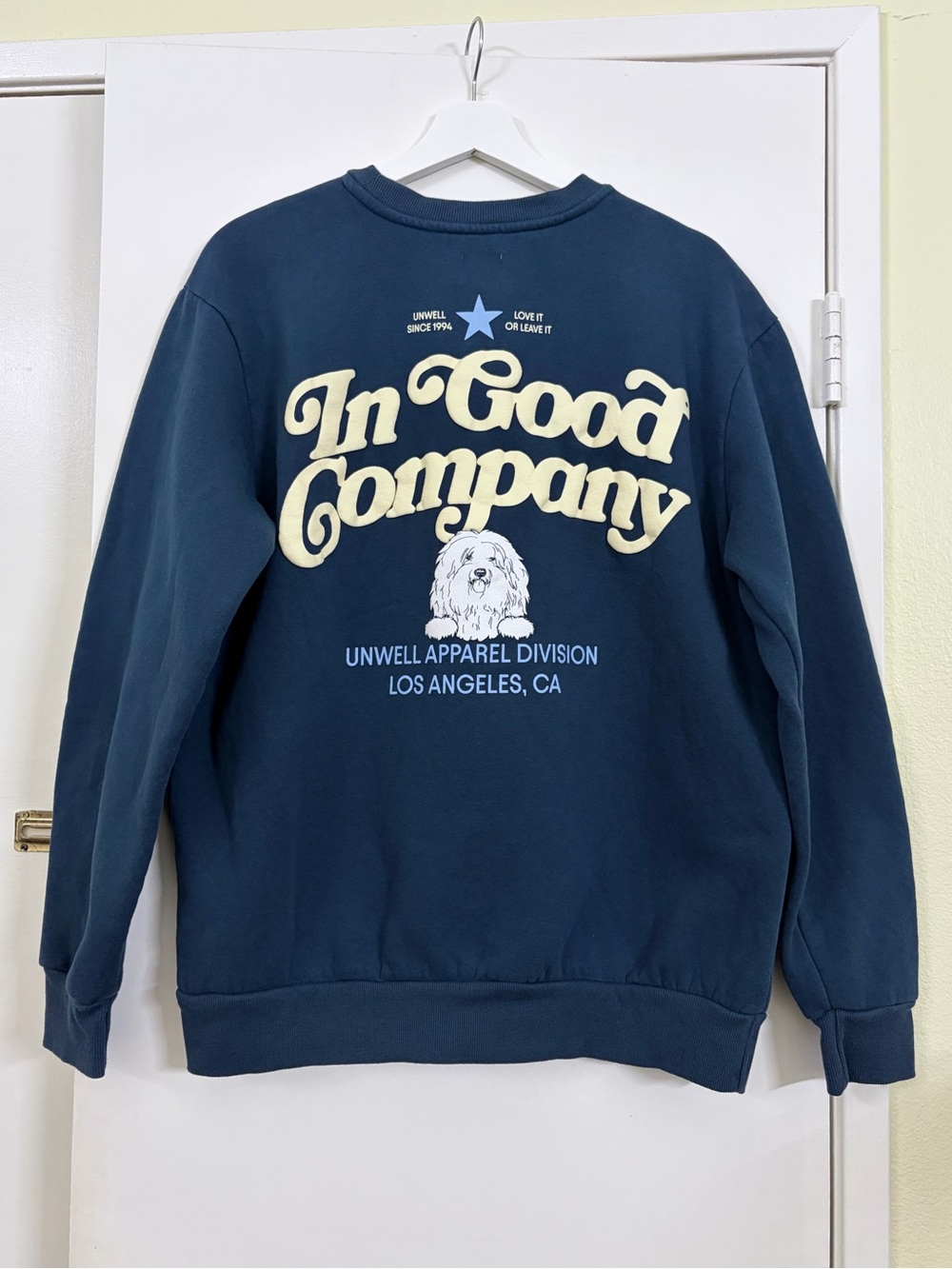 Unwell Apparel In Good Company Crewneck Sweatshirt Alex Cooper Podcast Size L